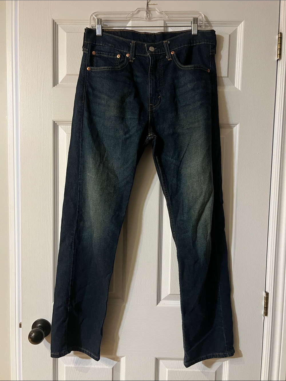 Levi's Men's Dark Blue Straight-Leg Jeans